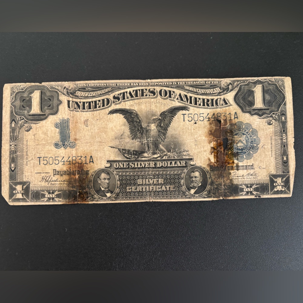 1899 1 Dollar “Black Eagle “ Silver Certificate - Picture 3 of 7